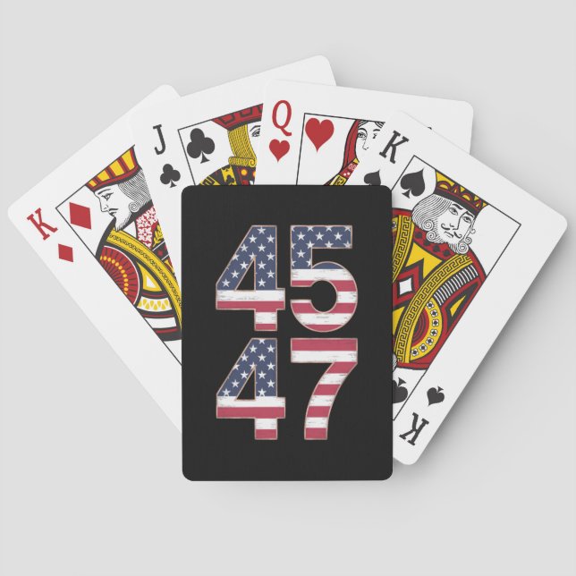 Baraja De Cartas Trump 2024 45 (Reverso)