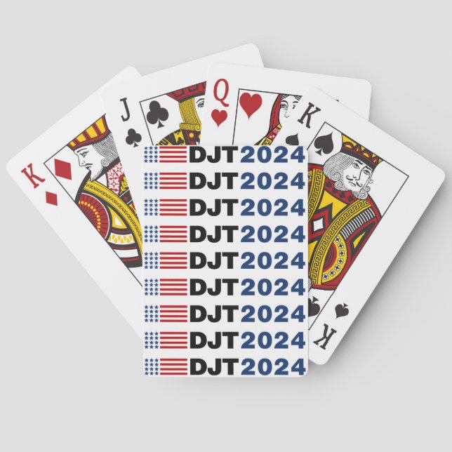 Baraja De Cartas Trump 2024 DJT (Reverso)