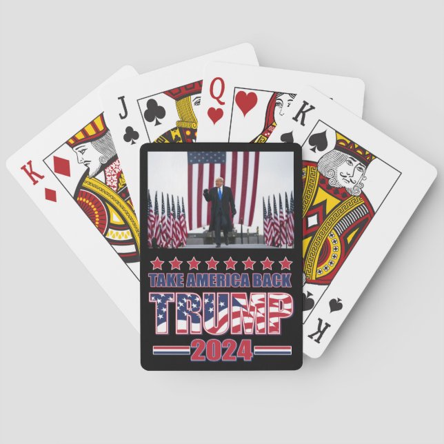 Baraja De Cartas Trump 2024 Tak America (Reverso)
