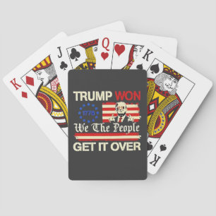 Baraja De Cartas Trump ganó nosotros, la gente, recuperamos la inse