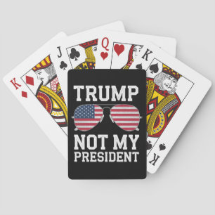 Baraja De Cartas Trump no es mi presidente contra Trump