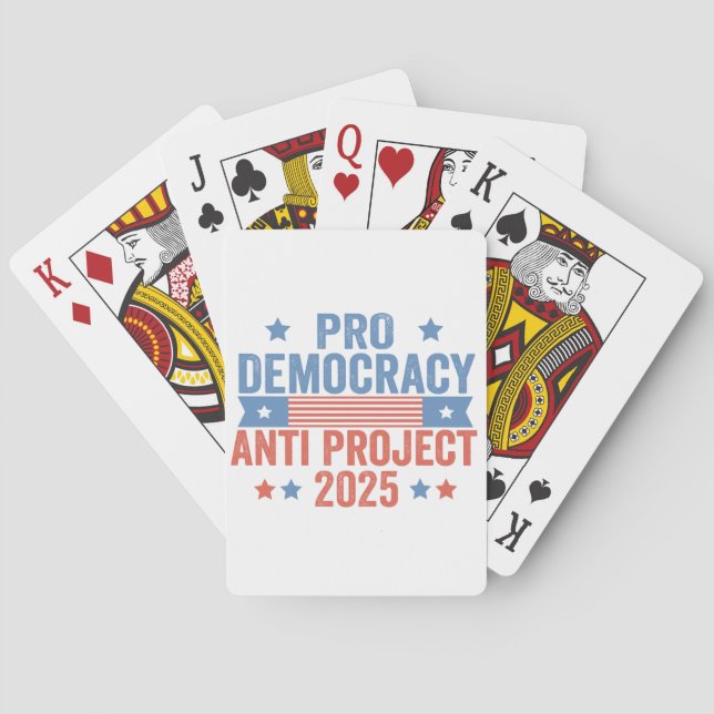 Baraja De Cartas Trump republicano pro proyecto antidemocrático 202 (Reverso)