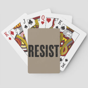 Baraja De Cartas Trump se resiste a la protesta contra la política
