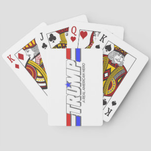Baraja De Cartas Trump - Un verdadero héroe estadounidense jugando 