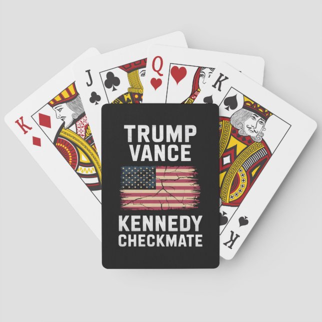 Baraja De Cartas Trump Vance 2024 Trump Vance Kennedy Checkmate (Reverso)