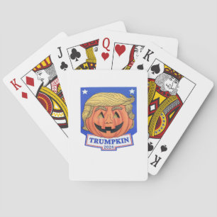 Baraja De Cartas Trumpkin Classic - Cita divertida de Halloween