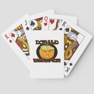 Baraja De Cartas Trumpkin disfraz de Donald Halloween