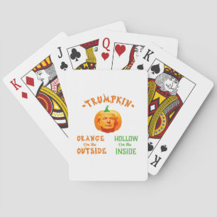Baraja De Cartas Trumpkin Funny Halloween Classic