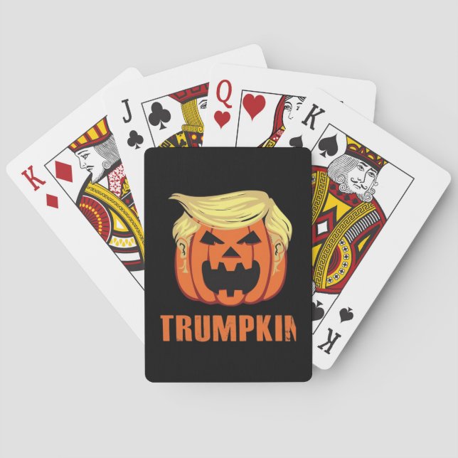 Baraja De Cartas Trumpkin hace Halloween (Reverso)