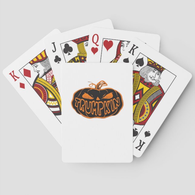 Baraja De Cartas Trumpkin Halloween (Reverso)