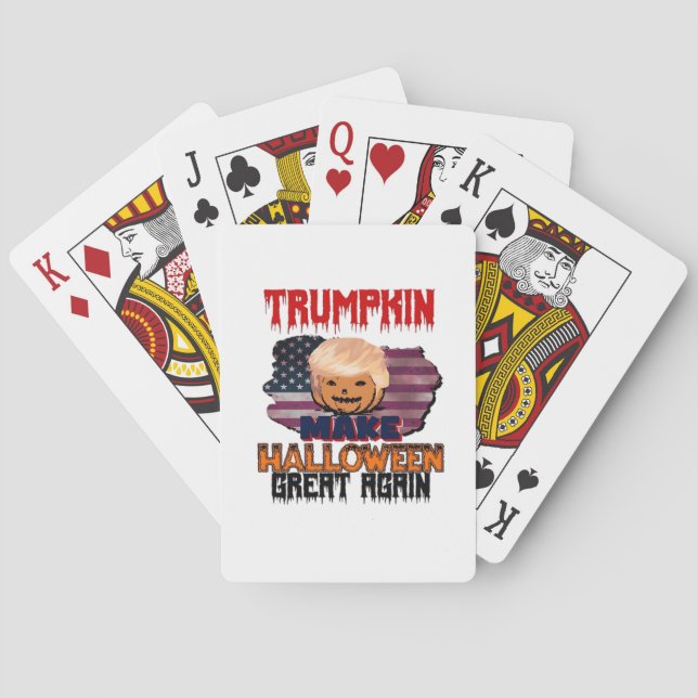 Baraja De Cartas Trumpkin Halloween Classic (Reverso)