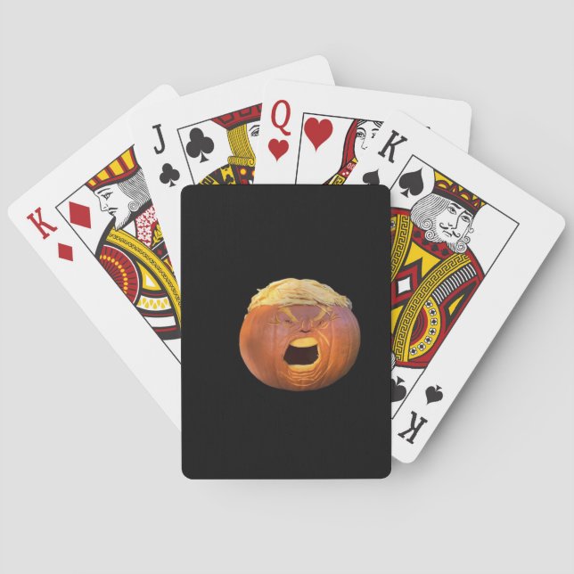 Baraja De Cartas Trumpkin - Halloween divertido (Reverso)