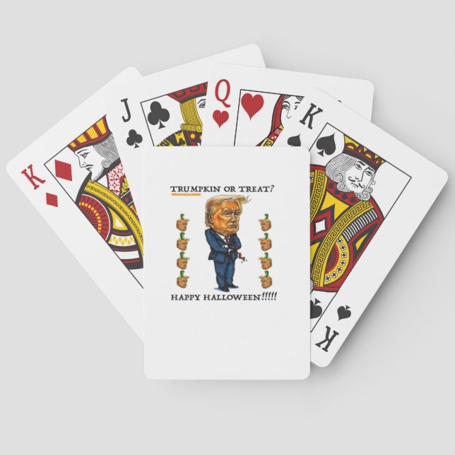 Baraja De Cartas Trumpkin O Trate Clásico (Reverso)