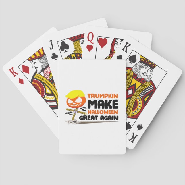 Baraja De Cartas Trumpkin Pumpkin Halloween Classic (Reverso)