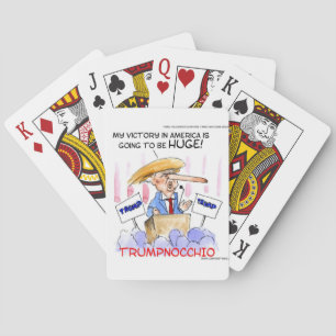 Baraja De Cartas Trumpnocchio Divertido Donald Trump Artículos