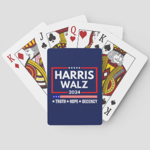Baraja De Cartas Truth Hope Decency Harris Walz 2024