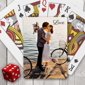 Baraja De Cartas Tu Boda de amor fotográfico Jugando Tarjetas Deck
