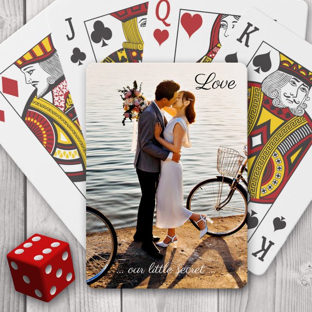 Baraja De Cartas Tu Boda de amor fotográfico Jugando Tarjetas Deck (Deck of playing cards featuring your own favorite photo)