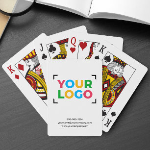 Baraja De Cartas Tu Logo Aquí Limpia Marca Comercial Blanca