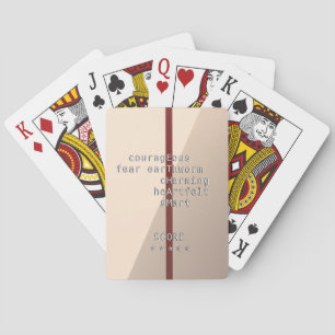 Baraja De Cartas ¿Tu mensaje o nombre con las palabras cruzadas? Má