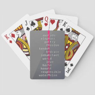 Baraja De Cartas ¿Tu nombre o mensaje con crucigramas?