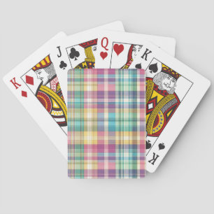 Baraja De Cartas Tubería pastel de primavera/Semana Santa/tartán
