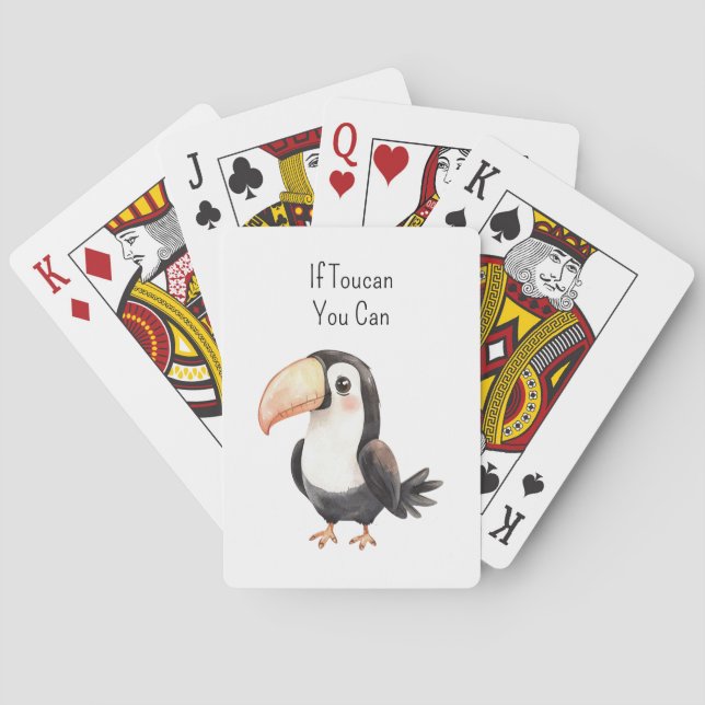 Baraja De Cartas Tucán negro (Reverso)