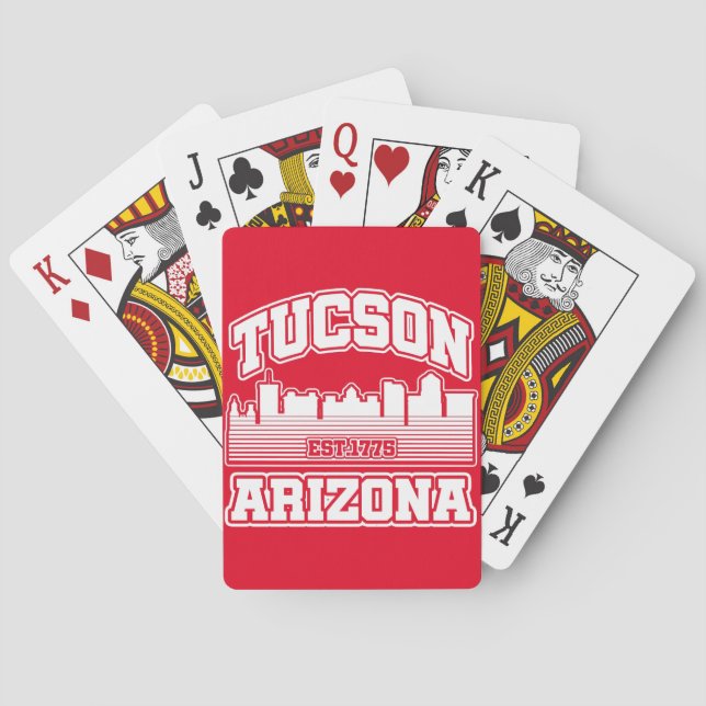 Baraja De Cartas Tucson, Arizona (Reverso)