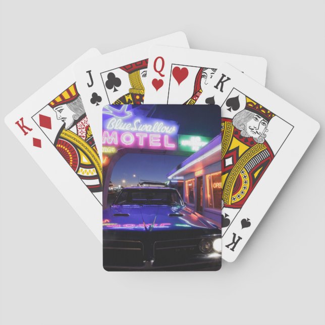 Baraja De Cartas Tucumcari, New México, Estados Unidos. Ruta 66 (Reverso)