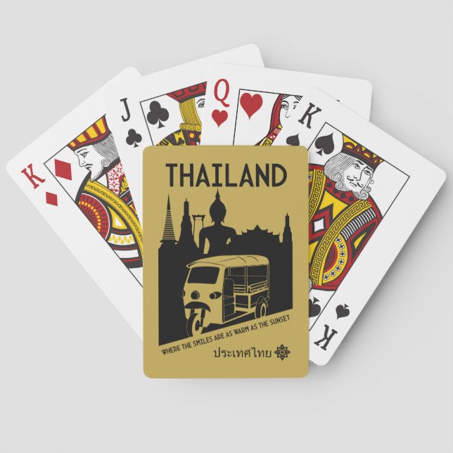 Baraja De Cartas Tuk Tuk Thailand (Reverso)