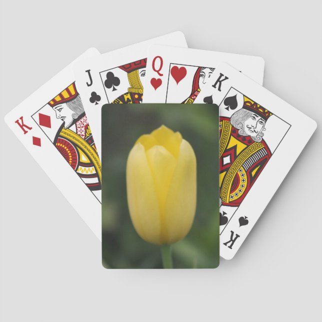 Baraja De Cartas Tulipán amarillo - Tarjetas de juego de baja visió (Reverso)