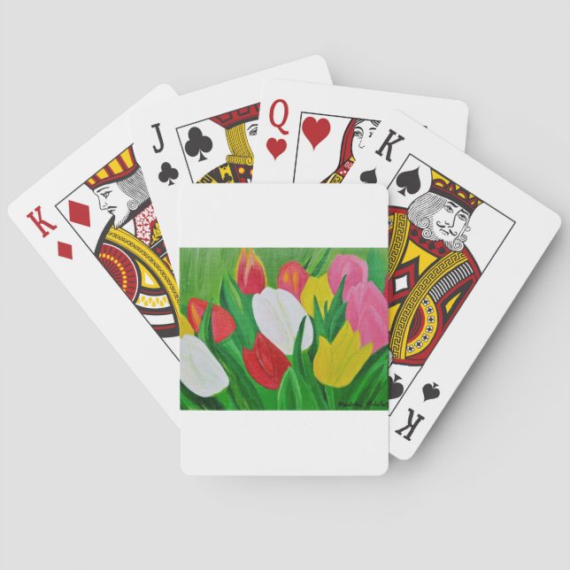 Baraja De Cartas Tulipanes 2a (Reverso)