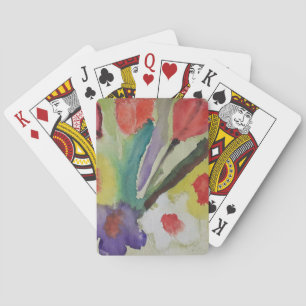 Baraja De Cartas Tulipanes abstractos y flores de primavera