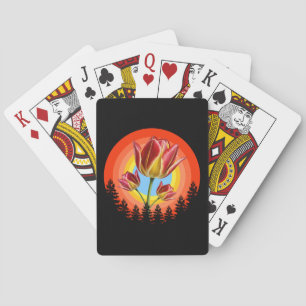 Baraja De Cartas tulipanes naturaleza botánico planta