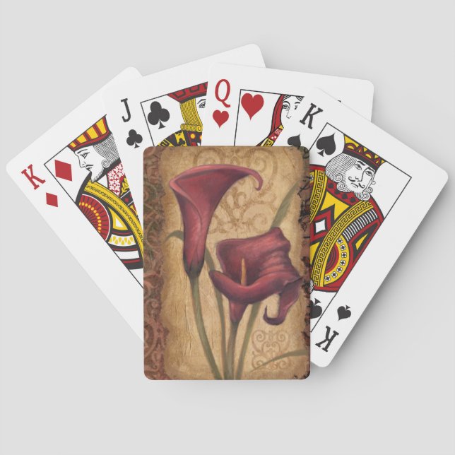 Baraja De Cartas Tulipanes rojos I (Reverso)