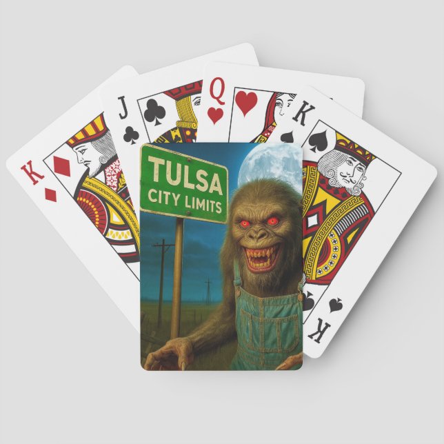BARAJA DE CARTAS TULSA, OKLAHOMA PLAYING CARDS.   (Reverso)