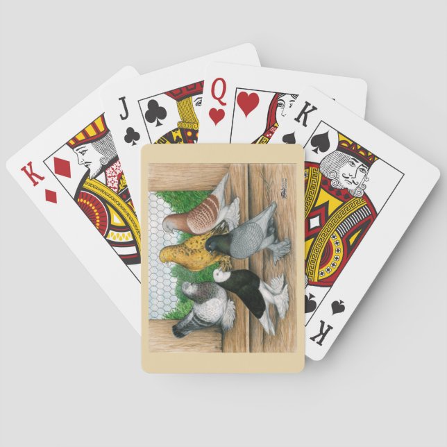 Baraja De Cartas Tumblers del oeste de Inglaterra (Reverso)