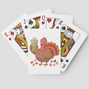 Baraja De Cartas Turquía aguanta Acción de Gracias a Matcha
