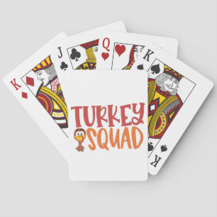 Baraja De Cartas Turquía Squad Matanza Acto de Acción de Gracias Tu