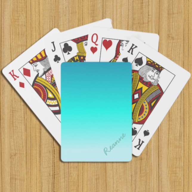 Baraja De Cartas Turquoise Ombre (Subido por el creador)
