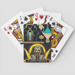 Baraja De Cartas Tutankhamun y Pyramidas   Arte Antiguo Egipcio