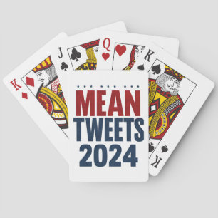 Baraja De Cartas Tweets Malvados 2024 Elección Divertida Trump 