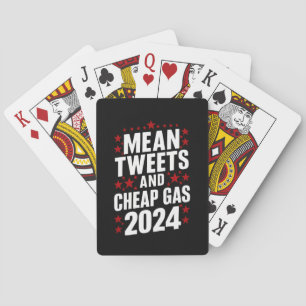 Baraja De Cartas Tweets Medios Y Gas Barato Donald Trump 2024