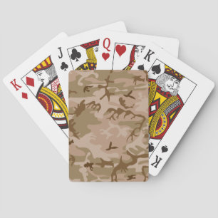 Baraja De Cartas U.S. Camuflaje militar de la arena del desierto