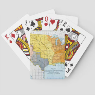 BARAJA DE CARTAS U.S. MAPA, 1776-1884