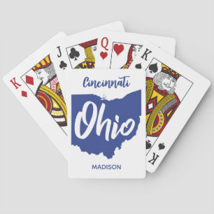 Baraja De Cartas Ubicación y nombre personalizados Ohio
