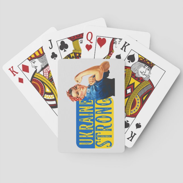 Baraja De Cartas Ucrania fuerte Rosie the Riveter (Reverso)