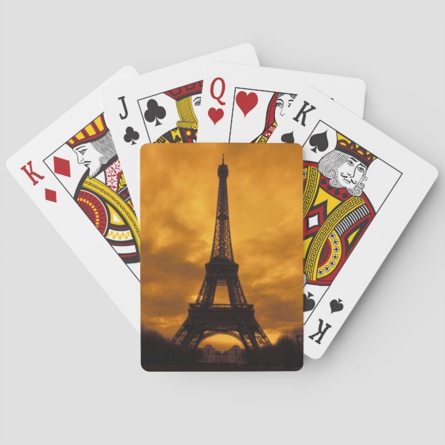 Baraja De Cartas UE, Francia, París.  Torre Eiffel. (Reverso)