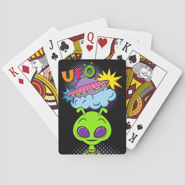 Baraja De Cartas ufo (Reverso)