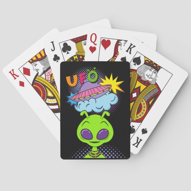 Baraja De Cartas ufo (Reverso)